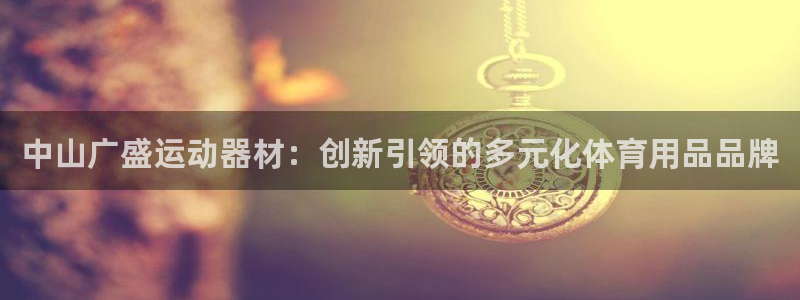 fb平台体育：中山广盛运动器材：创新引领的多元化体育